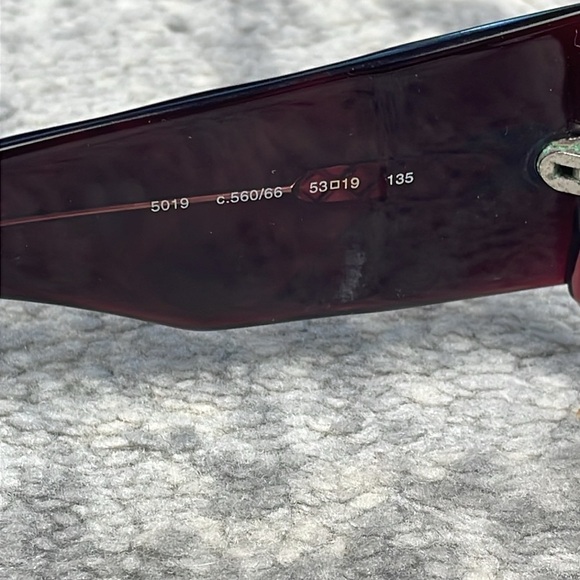 Chanel Acetate Quilted CC Glasses Frames Amber Brown Color Change Green Rim - Picture 9 of 12